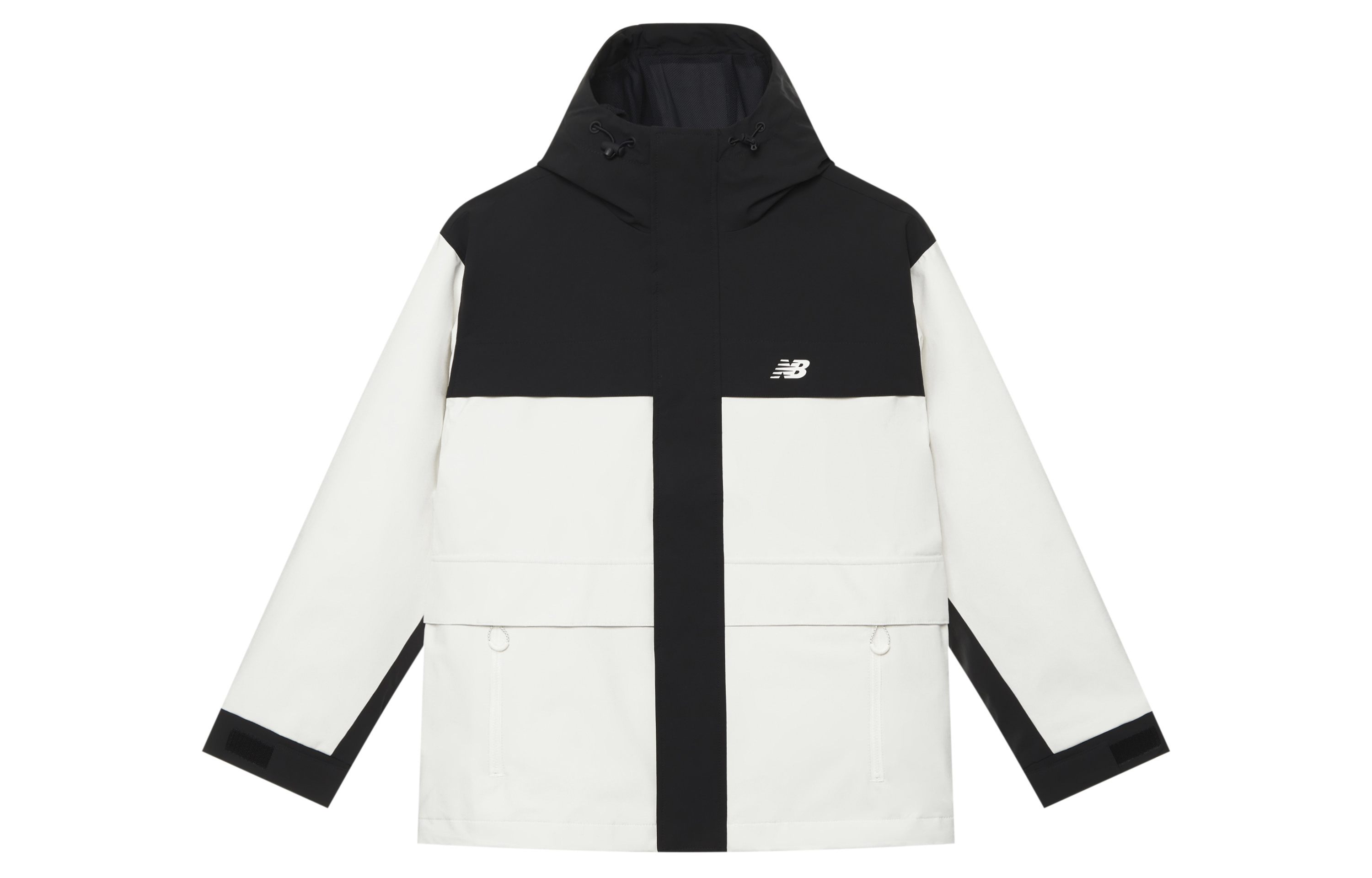 New Balance Outdoor Waterproof Windproof Hooded Jacket Cream White Unisex AMJ43313-CIO