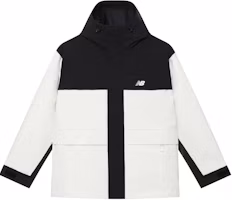 New Balance Outdoor Waterproof Windproof Hooded Jacket Cream White Unisex AMJ43313-CIO