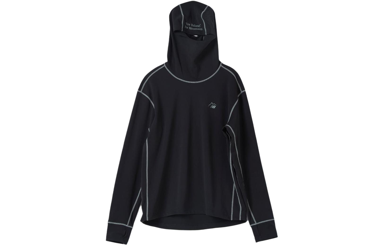 New Balance Outline Loose Fit Hoodie Unisex Black NBNDD49013-19