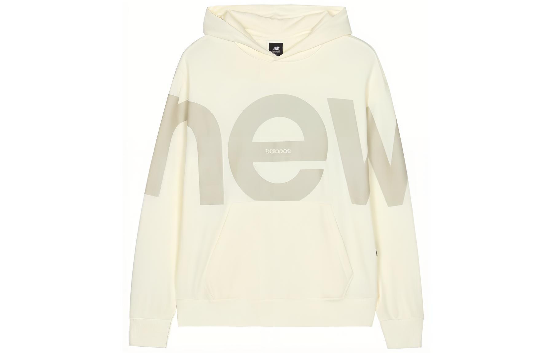 New Balance Oversized American Logo Hoodie White UT23504-SST