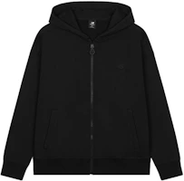 New Balance Oversized Black Hoodie Jacket with Full-Zip Design AMJ33380-BK New Balance Oversized Black Hoodie Jacket with Full-Zip Design AMJ33380-BK