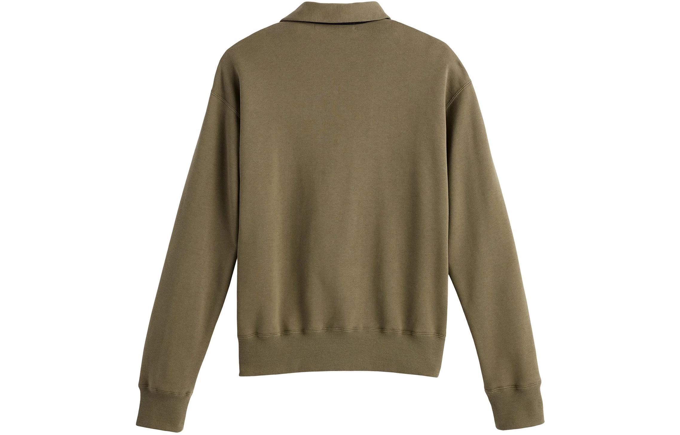 Lookbook New Balance 宽松刺绣标志男女同款卫衣 隐秘绿 UT45171-CGN