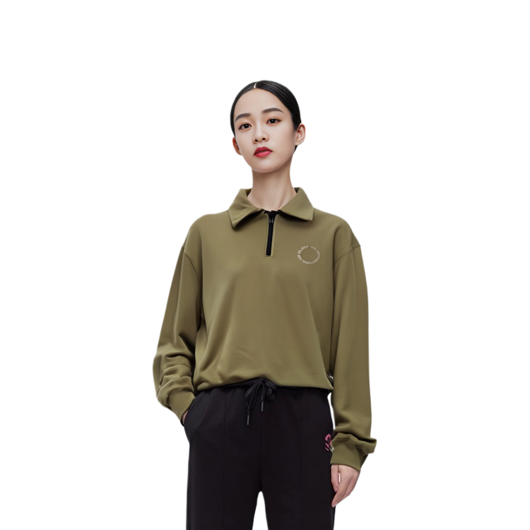 Details for New Balance 宽松刺绣标志男女同款卫衣 隐秘绿 UT45171-CGN