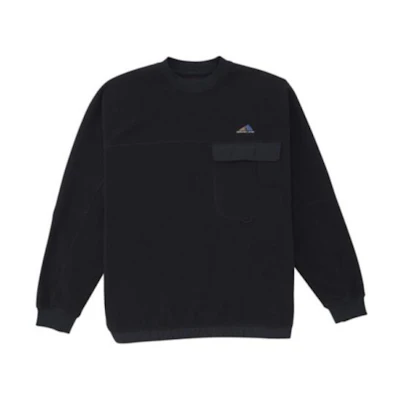 New Balance Oversized Logo Crewneck Sweatshirt Black AMT35115-BK