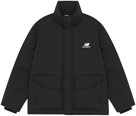 New Balance Oversized Logo Puffer Jacket Black Unisex. AMJ14309-BK Buy New Balance Oversized Logo Puffer Jacket Black Unisex. AMJ14309-BK