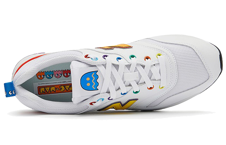 Lookbook Pac-Man x New Balance 997H 吃豆人 復古低筒跑步鞋 男女同款 白色