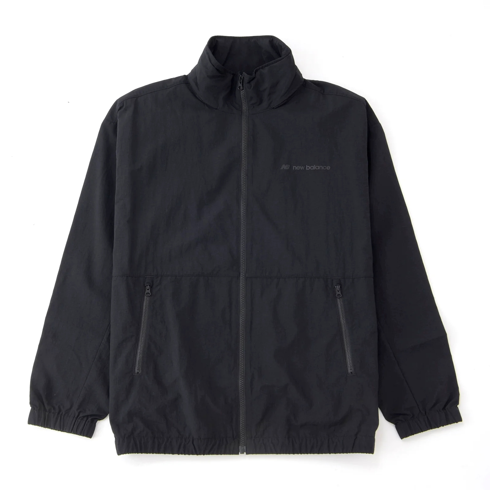 New Balance Packable Solid Black Hooded Loose-Fit Jacket AMJ45001-BK