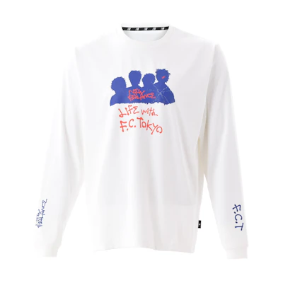 New Balance Paralym Art 9BOX Series Graphic Long Sleeve Tee Unisex - White JMTL2239-WT