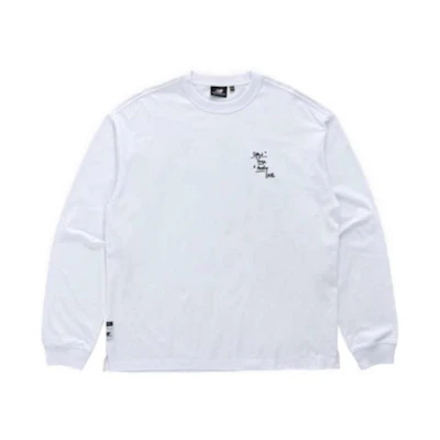 New Balance Patterned Crewneck Sweatshirt White Casual Comfortable NBNDB3L013-10