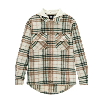 New Balance Plaid Hooded Detachable Jacket Multicolor - Spring/Summer/Fall AMJ31302-MG1