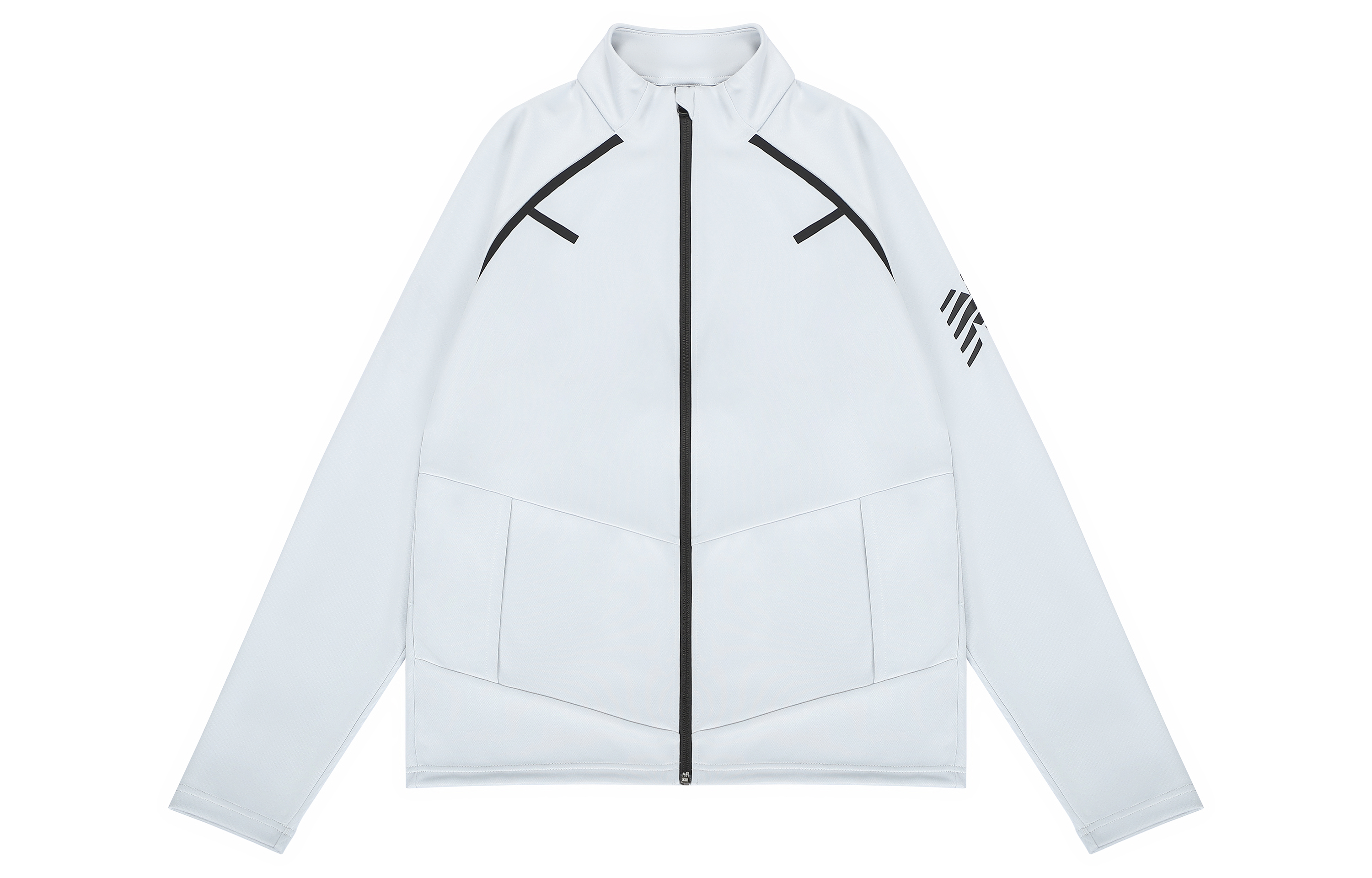 New Balance Plain Logo Printed Zip-Up Jacket Unisex Light Grey AMJ23090-LAN