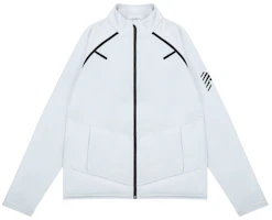 New Balance Plain Logo Printed Zip-Up Jacket Unisex Light Grey AMJ23090-LAN New Balance Plain Logo Printed Zip-Up Jacket Unisex Light Grey AMJ23090-LAN