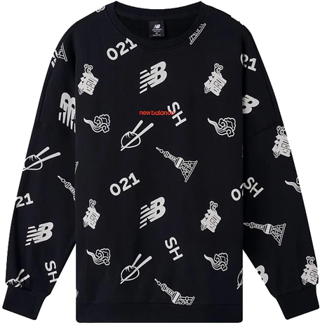new-balance-printed-crewneck-casual-sweatshirt-unisex-black-amt-03371-bk