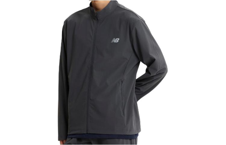 New Balance Printed Detail Track Jacket Deep Gray NBMDE22433-17