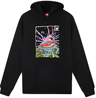 New Balance Printed Logo Hoodie Unisex Black AMT93660-BK New Balance Printed Logo Hoodie Unisex Black AMT93660-BK