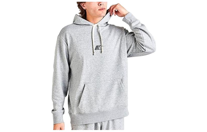 New Balance Printed Solid Hoodie Gray MT23511-053