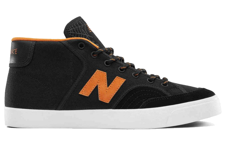 Order New Balance Numeric 213系列 耐磨防滑 中筒休閒板鞋 黑橙色