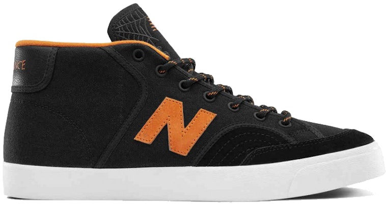 New Balance Numeric 213系列 耐磨防滑 中筒休閒板鞋 黑橙色 Order New Balance Numeric 213系列 耐磨防滑 中筒休閒板鞋 黑橙色