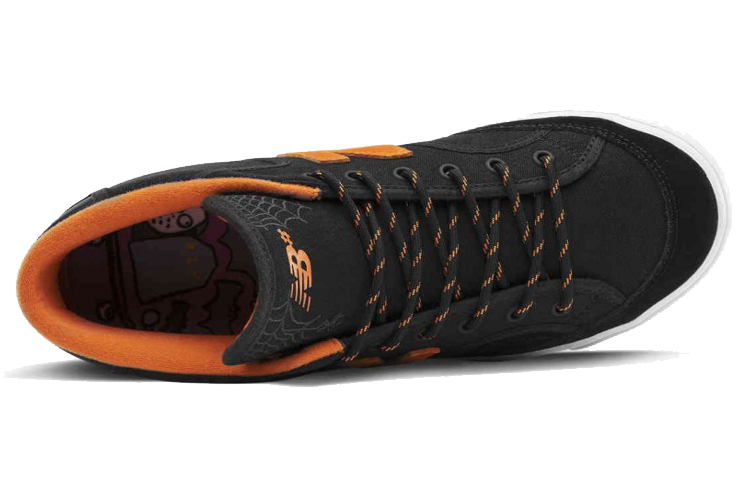 Lookbook New Balance Numeric 213系列 耐磨防滑 中筒休閒板鞋 黑橙色