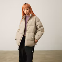 Cheap New Balance 卡其色羽絨外套 男女款 - 經典Logo 輕便保暖休閒外套 AMJ44302-SOT