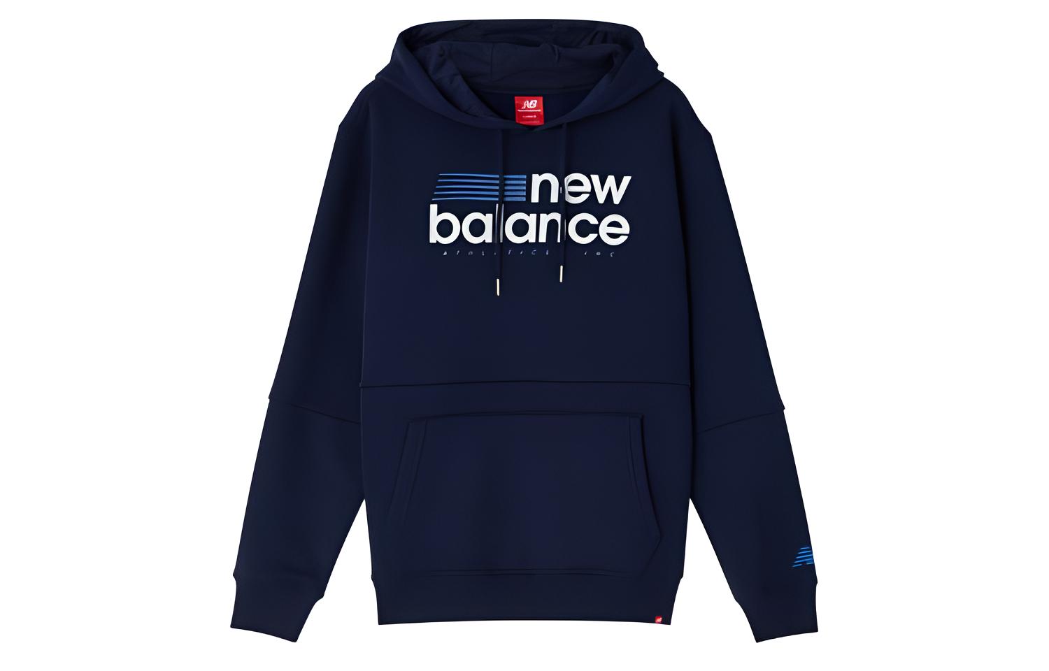 New Balance Pullover Casual Sweatshirt Navy Blue AMT93674-PGM
