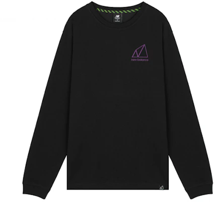 New Balance Pullover Hoodie with Colorblock Logo Print - Black MT11584-BK Buy New Balance Pullover Hoodie with Colorblock Logo Print - Black MT11584-BK