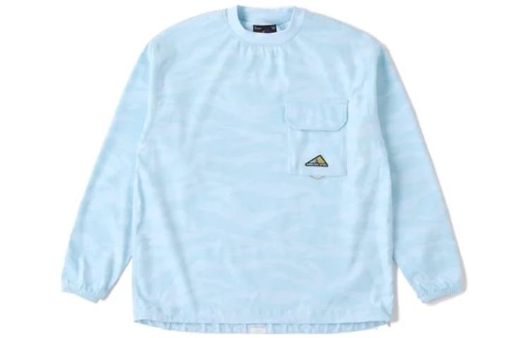 New Balance Pullover Sweatshirt Solid Logo Print Light Blue AMT35010-BB1