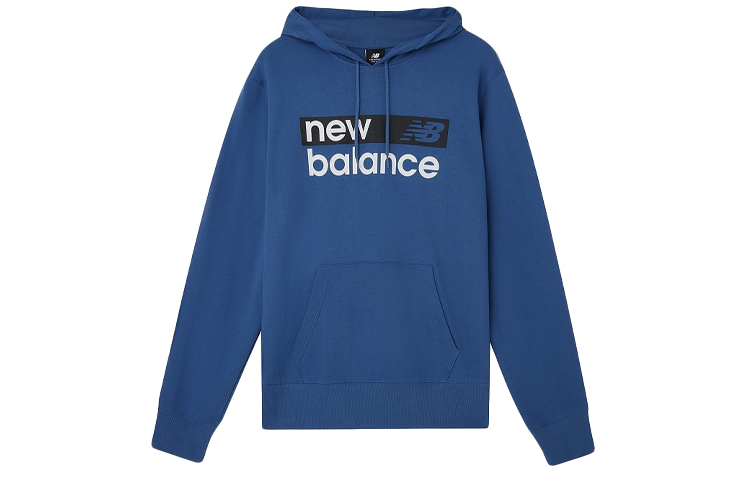New Balance Pullover Sweatshirt with Logo - Blue MT03902-NLB