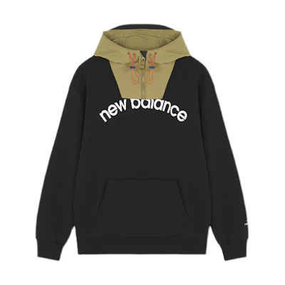 New Balance Pullover Sweatshirt with Logo Print in Black AMT13394-BK
