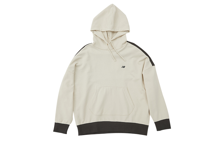 New Balance Pullover Unisex Hoodie Cream White NC93V012-IV