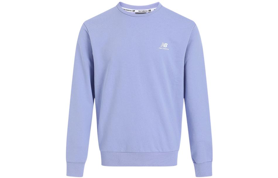 New Balance Purple Logo Print Crewneck Long Sleeve Sweatshirt 5CB33223-DV