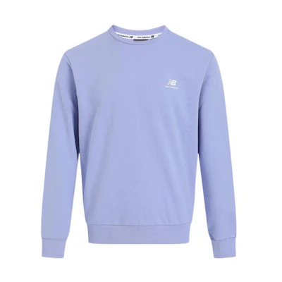 New Balance Purple Logo Print Crewneck Long Sleeve Sweatshirt 5CB33223-DV