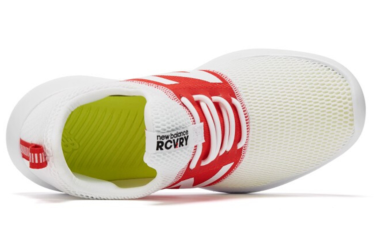 Lookbook New Balance NB Rcvry 低筒 運動鞋 男款 白紅