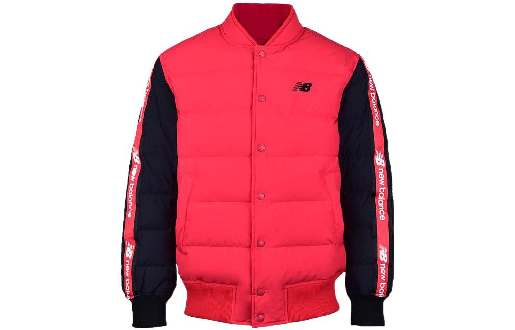 New Balance Red  Puffer Jacket with Side Logo Print and Windproof Design NP943081-RD
