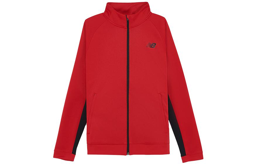 New Balance Red Colorblock Logo Print Zip-Up Jacket Casual Wear AMJ93090-REP