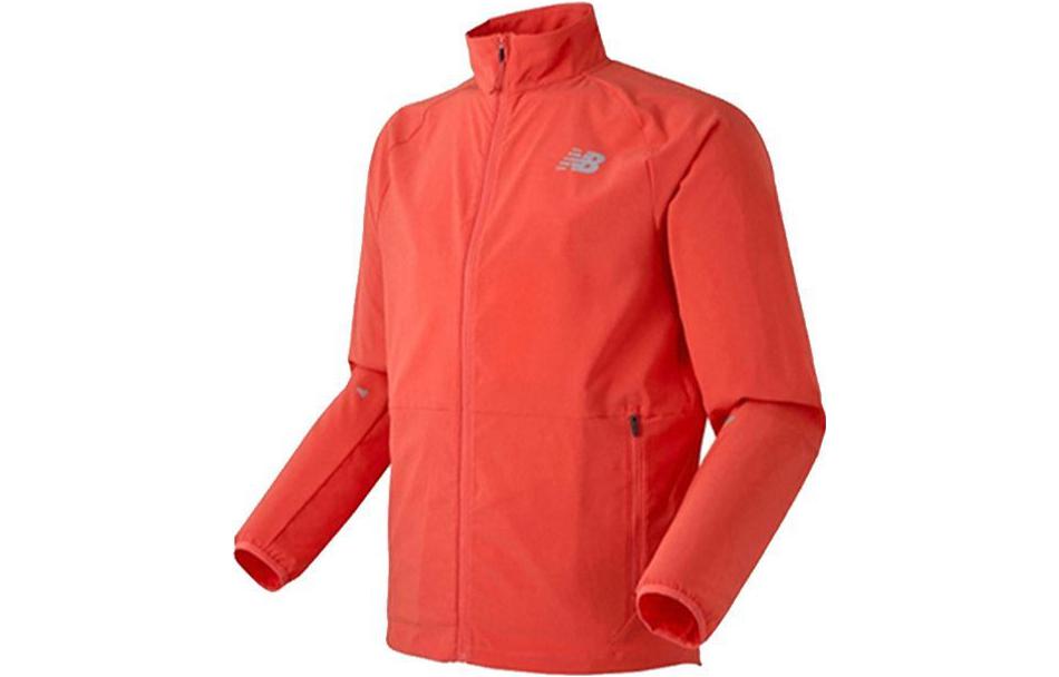 New Balance Red Long-Sleeve Logo Sweatshirt with Stand-Up Collar NBNAA26061-20