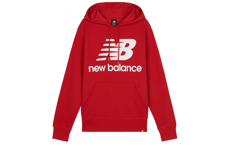 New Balance Red Vintage Pullover Hoodie with Logo Print AMT03558-REP