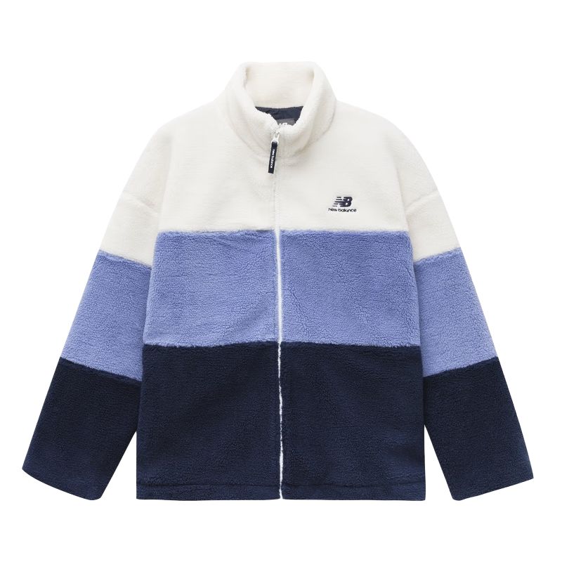 New Balance Retro Colorblock Fleece Jacket Unisex Purple 6DC44823-NV