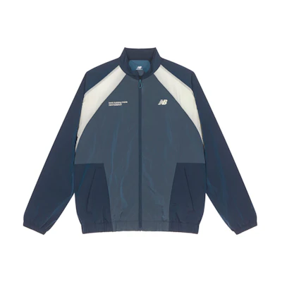New Balance Retro Colorblock Outdoor UV Jacket Navy Blue Unisex Casual Loose Fit NAE24011-BL