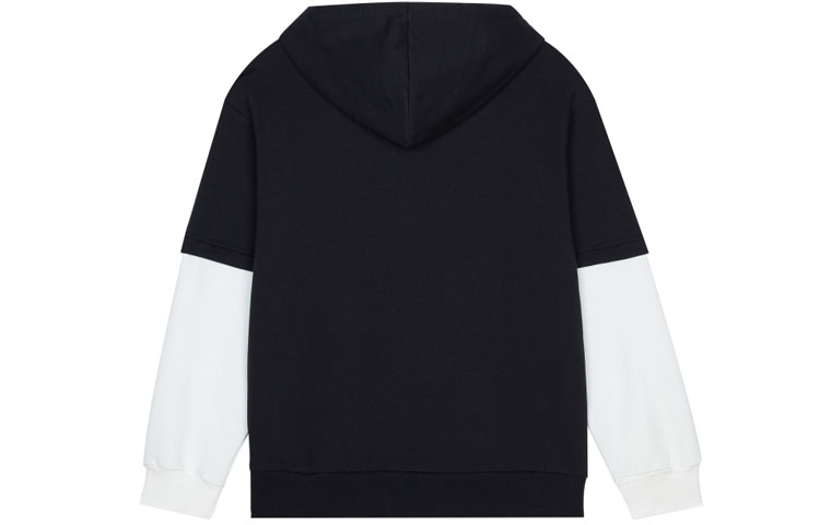 Lookbook New Balance 復古拼色連帽上衣 男女款 黑色 AMT13342-BK