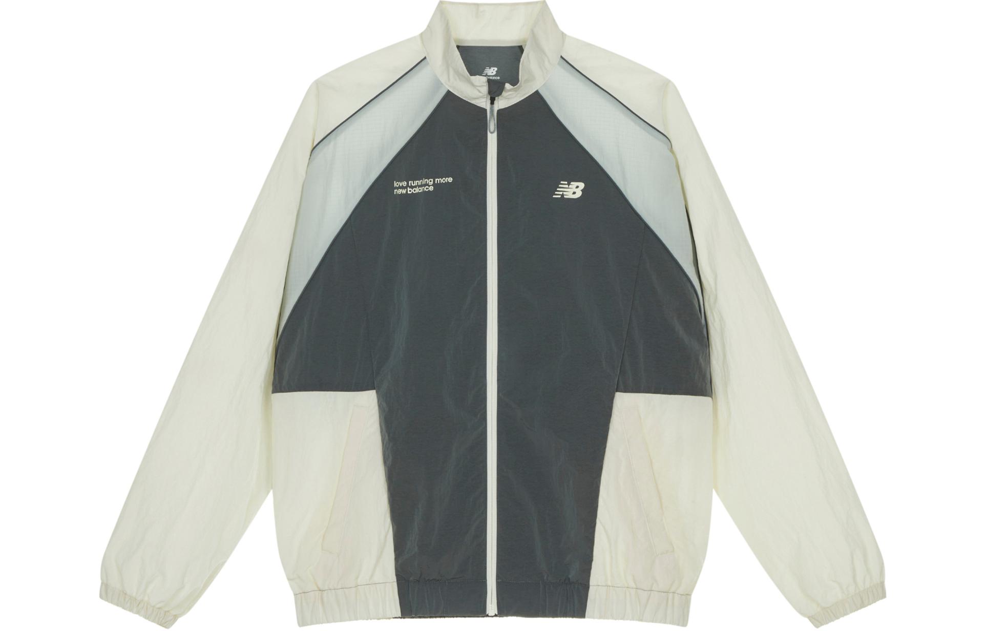 New Balance Retro Colorblock Tech Fabric Outdoor Jacket Unisex - Grey NAE24011-DKG