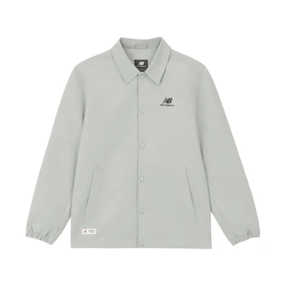 New Balance Retro Grey Button-Up Long Sleeve Shirt Jacket Unisex 5AD38111-GR
