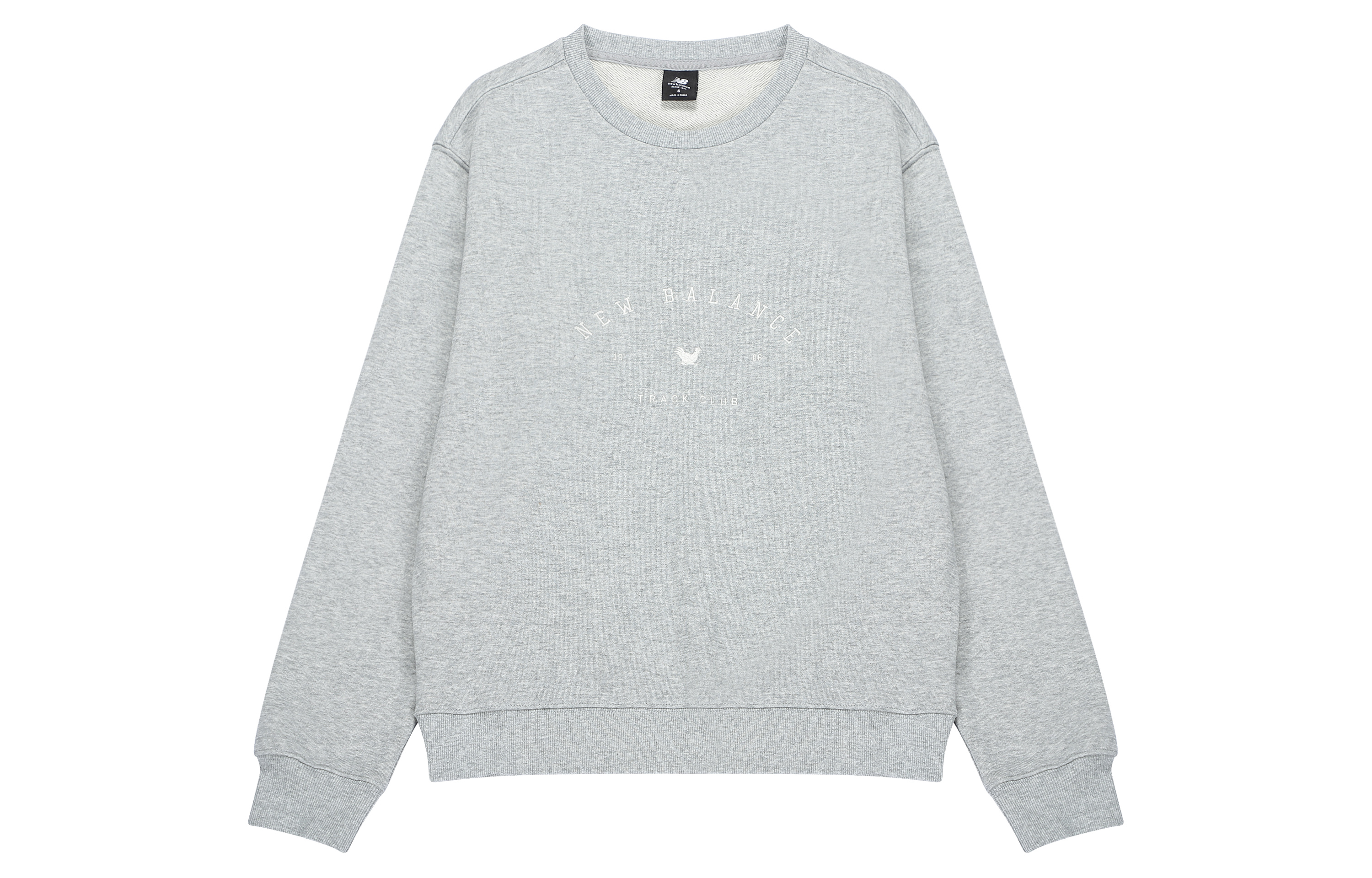 New Balance Retro Grey Crewneck Sweatshirt - Casual & Comfortable Fit MT23562-AG