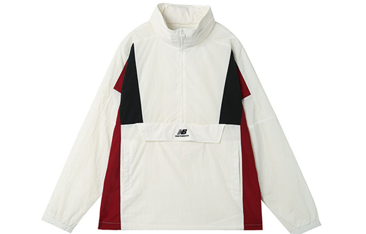 New Balance Retro Half-Zip Windbreaker Jacket Unisex White NAA33023-IV