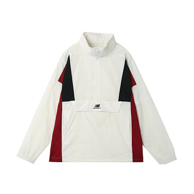 New Balance Retro Half-Zip Windbreaker Jacket Unisex White NAA33023-IV