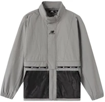 New Balance Retro Letter Print Colorblock Jacket Unisex - Grey NAA6N013-GR New Balance Retro Letter Print Colorblock Jacket Unisex - Grey NAA6N013-GR