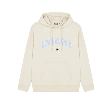 New Balance Retro Letter Print Hoodie Unisex White 5CC17141-BEI