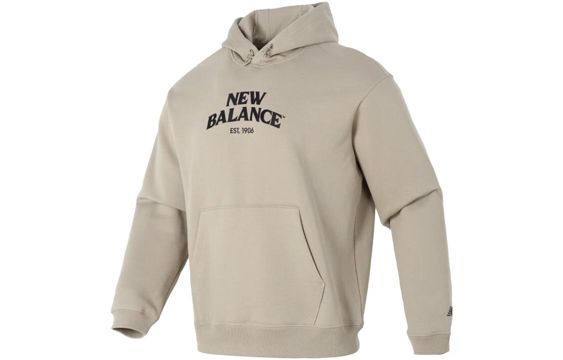 New Balance Retro Letter Print Pullover Sweatshirt Khaki NCD43071-LBE