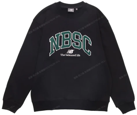 New Balance Retro Logo Crewneck Sweatshirt Hitam 5CC44333-BK Buy New Balance Retro Logo Crewneck Sweatshirt Hitam 5CC44333-BK