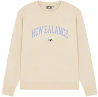 New Balance Retro Logo Crewneck Sweatshirt Unisex Off-White 5CC17083-BEI New Balance Retro Logo Crewneck Sweatshirt Unisex Off-White 5CC17083-BEI